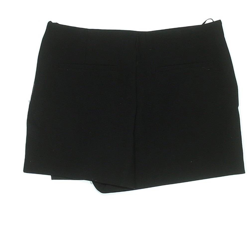 Zara Black Skort NWT Faux Wrap Mini Skirt Shorts Chic Size L - Picture 3 of 5